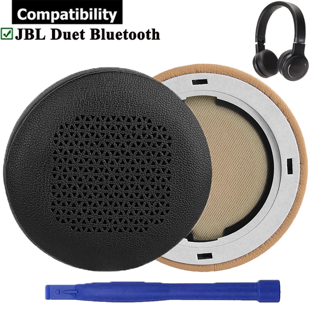 

Protein Leather Replacement Earpads Ear Pads Cushions Cups Muffs for JBL Duet BT Bluetooth Wireless On-Ear Headphones Headsets