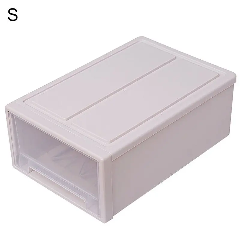 

Transparent Household Plastic Transparent Stackable Drawer Storage Box Container Organizer