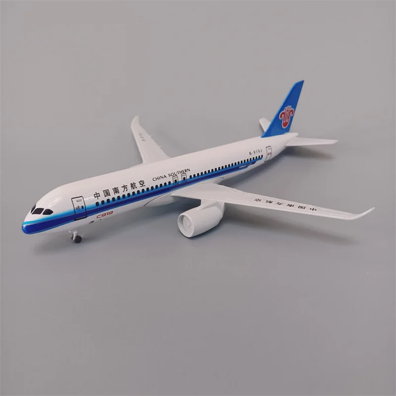 19 см Air China Southern COMAC C919 Airlines Литая под давлением модель самолета Самолет с колесами