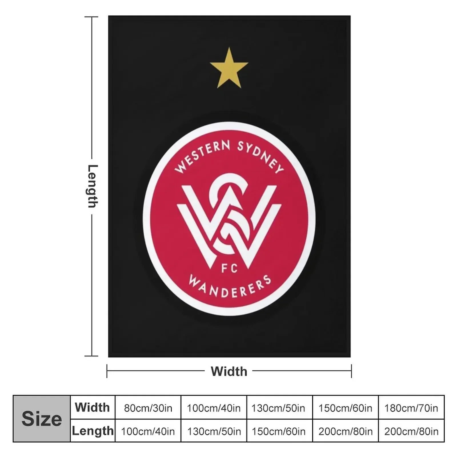 Одеяло Western Sydney Wanderers FC милые теплые одеяла для кемпинга