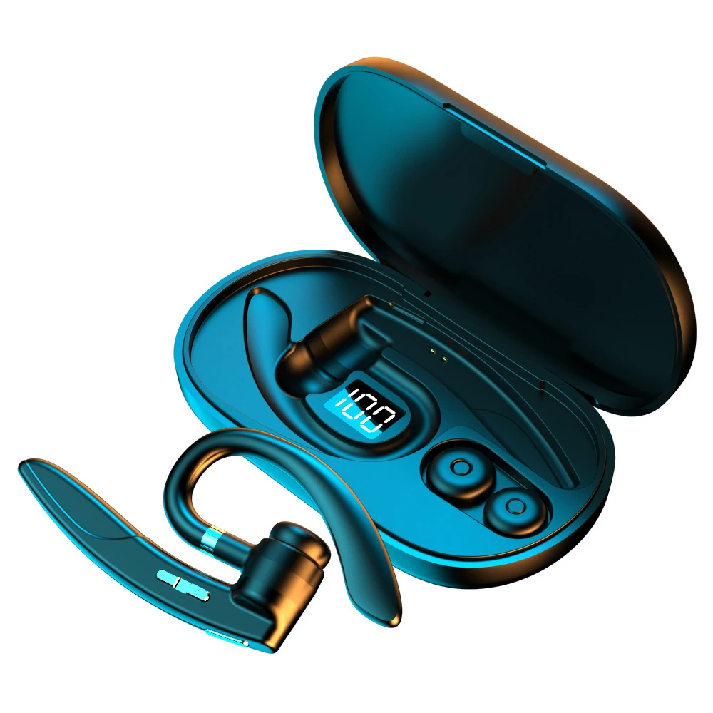 

Wireless Bluetooth Headset Mic Noise Reduction Bluetooth Business Headset with Charging Compartment