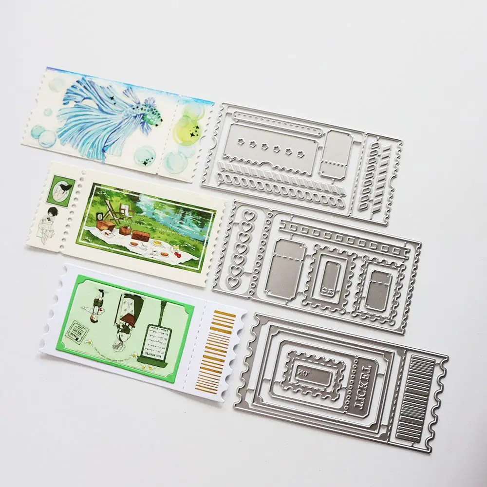 Новинка 2024 альбом с билетами из фильмов металлические трафареты для резки DIY