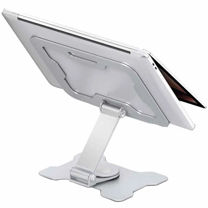 

Adjustable Tablet Stand Holder Computer Stand For Laptop Ergonomic Foldable Laptop Riser For Desk With 360 Rotating Base