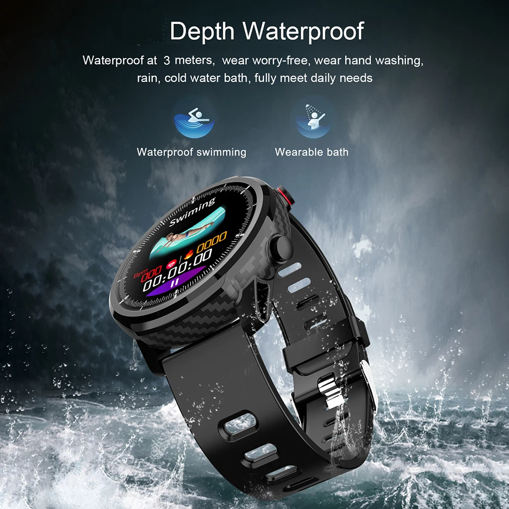 

Smart Watch Men Waterproof Sports Watch Heart Rate Monitoring Weather Forecast Full Touch Operation Watch For SENBONO S10