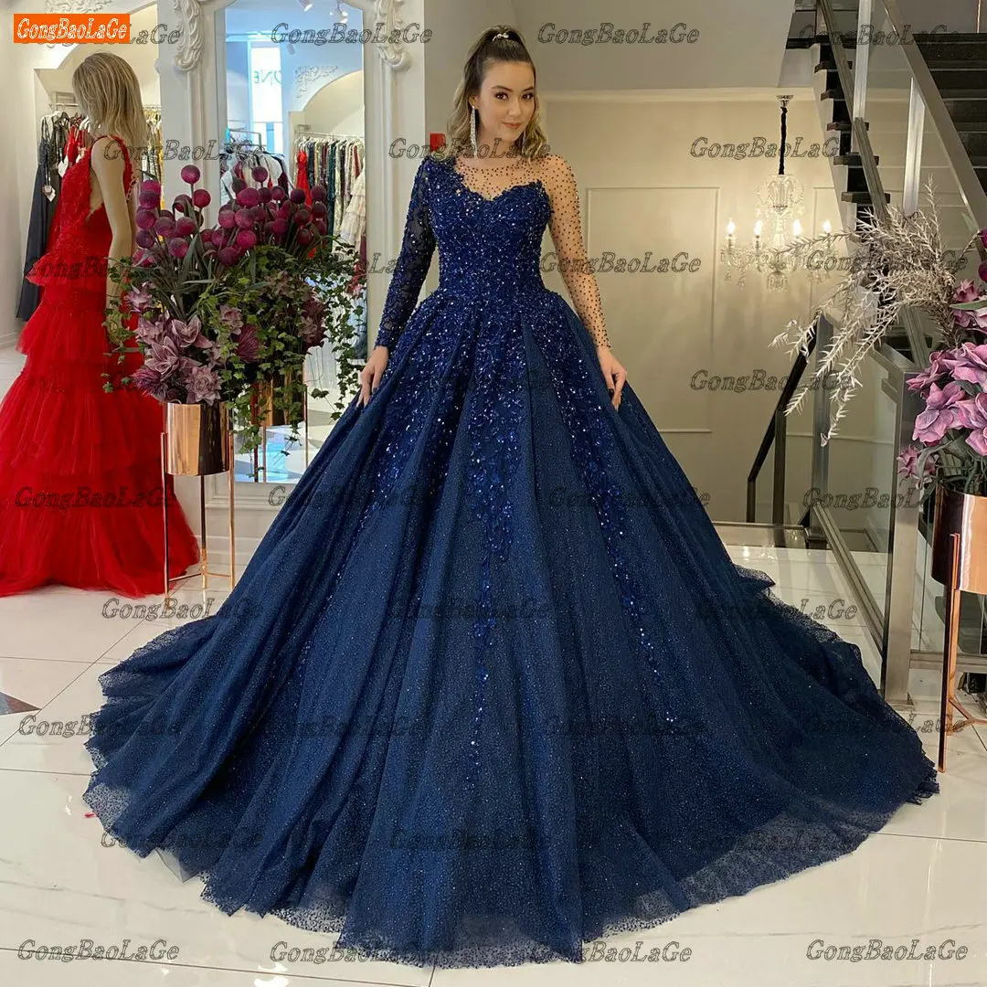 

Женское платье с фатиновой аппликацией, официальное бальное платье с кристаллами, модель 2022