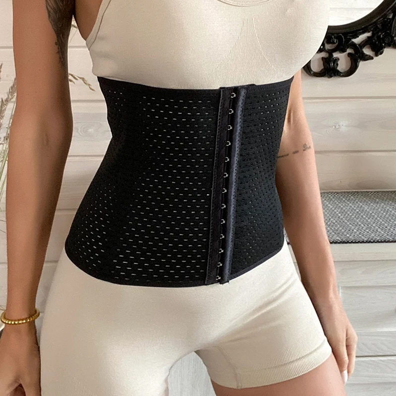 

Women Waist Cinchers Ladies Corset Shaper Band Body Building Three Breasted Postpartum Control Steel Boned Shapewear