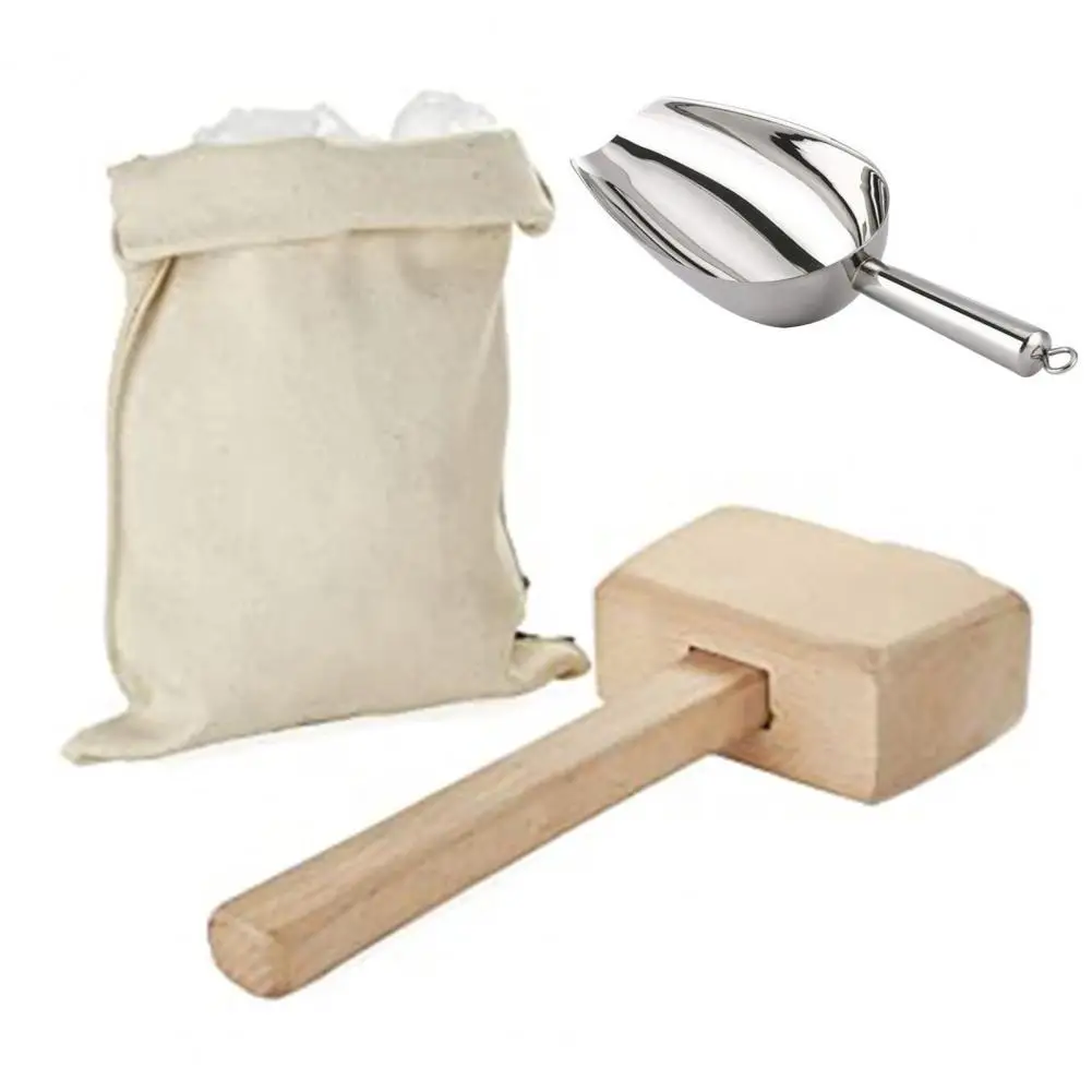 

1 Набор деревянный молоток с гладкими краями, молоток для дробления льда, профессиональный молоток для льда, комплект лопат