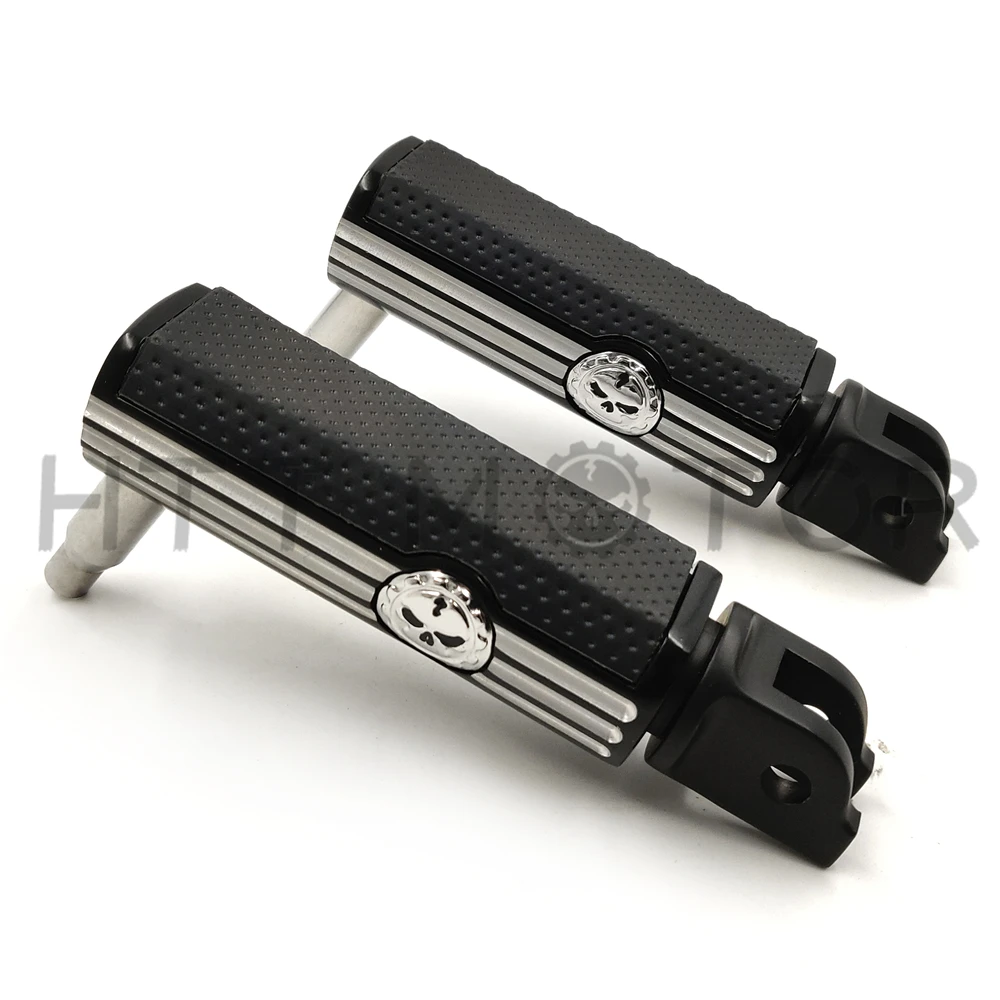 Aftermarket free shipping Defiance Rider Footpegs Black Anodized For Harley 18-19 Breakout FXBR 114 FXBRS