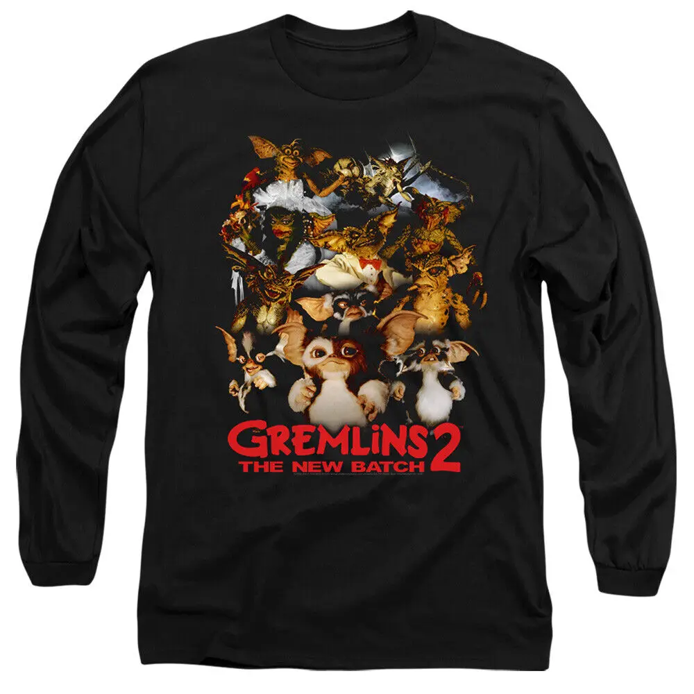 Футболка с длинным рукавом Gremlins 2 черная футболка Mogwai Crew
