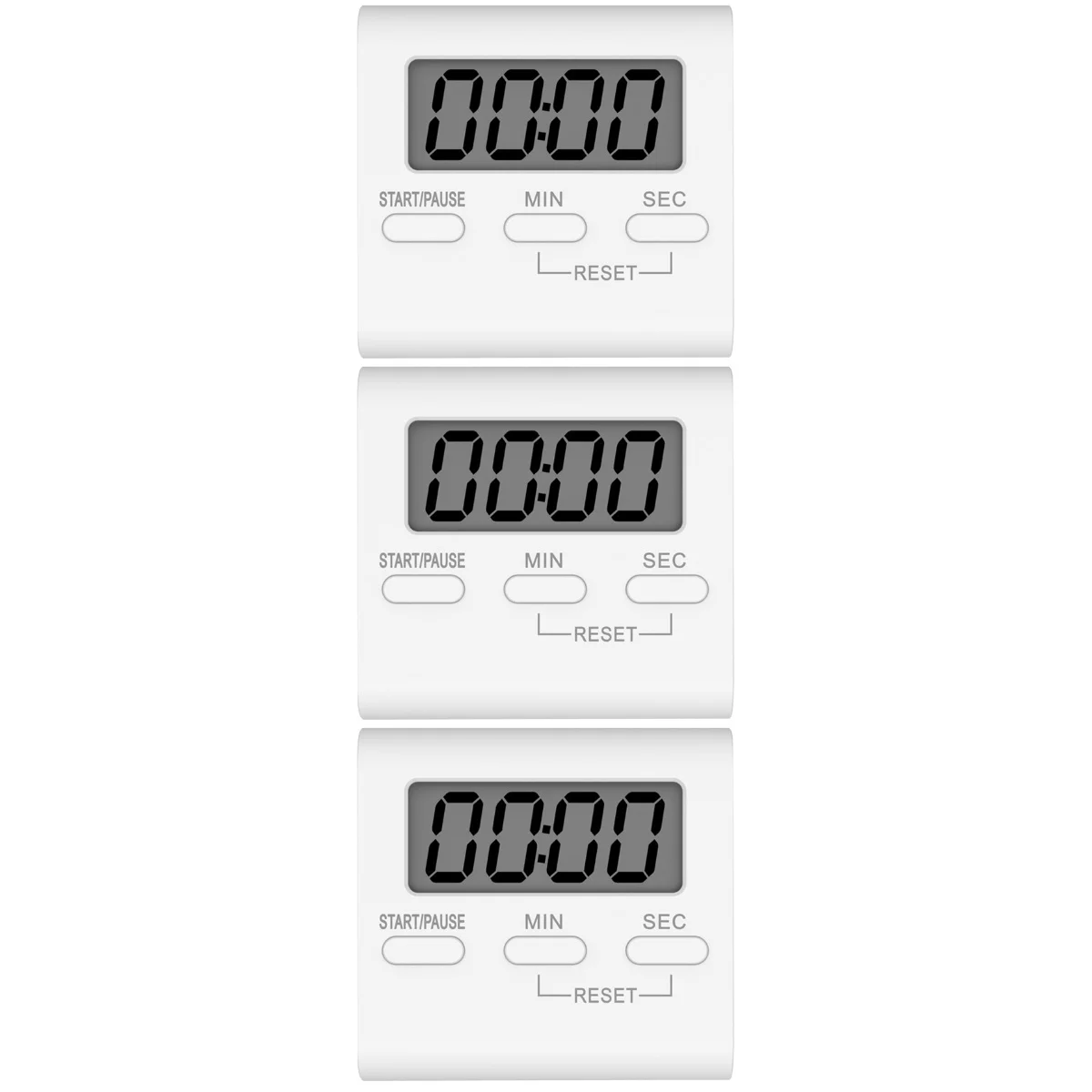 

3 Kids Digital Timer Stopwatch Countdown Electronic Kitchen Timer Digital Timer Clock Countdown Clock Timer
