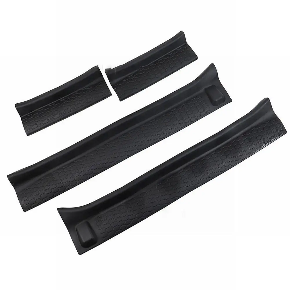 

4PCS Car Accessories Rubber Door Entry Guards Front Rear For Jeep Wrangler JL JT 2018 2019 2020 2021 4 Door Protection Products