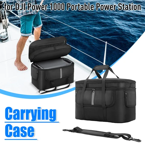 Дорожная сумка для портативной электростанции DJI Power 1000, сверхмощный водонепроницаемый чехол с защитой от падения и плечевым ремнем для управления кабелем