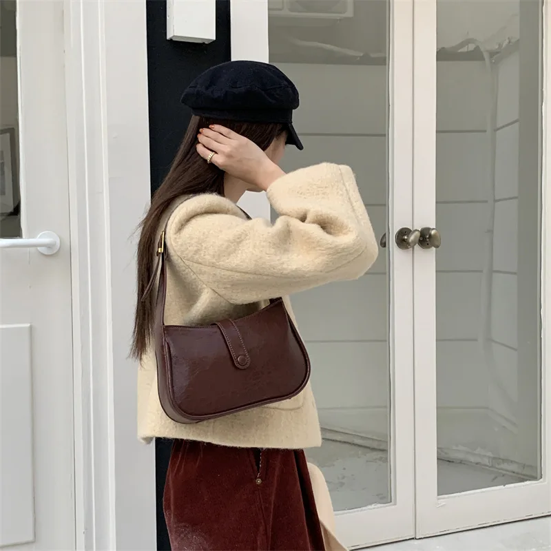 

High quality women's shoulder bag 2023 new versatile and minimalist design trend Korean version underarm diagonal crossover bag