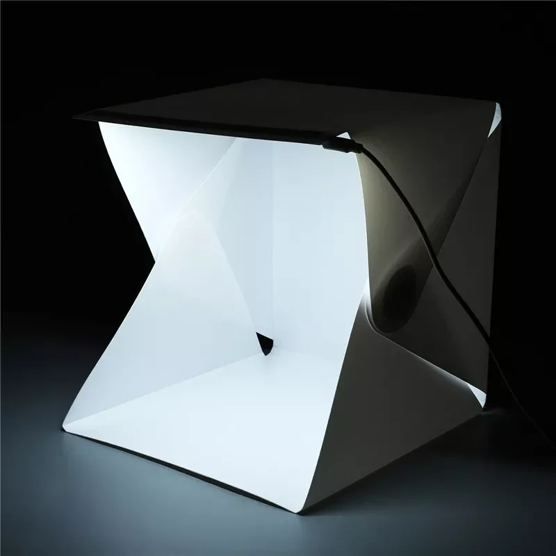 

/ 9" Mini Folding Lightbox Photography Studio Softbox LED Light Room Soft Box Camera Photo Background Box Lighting Tent Kit