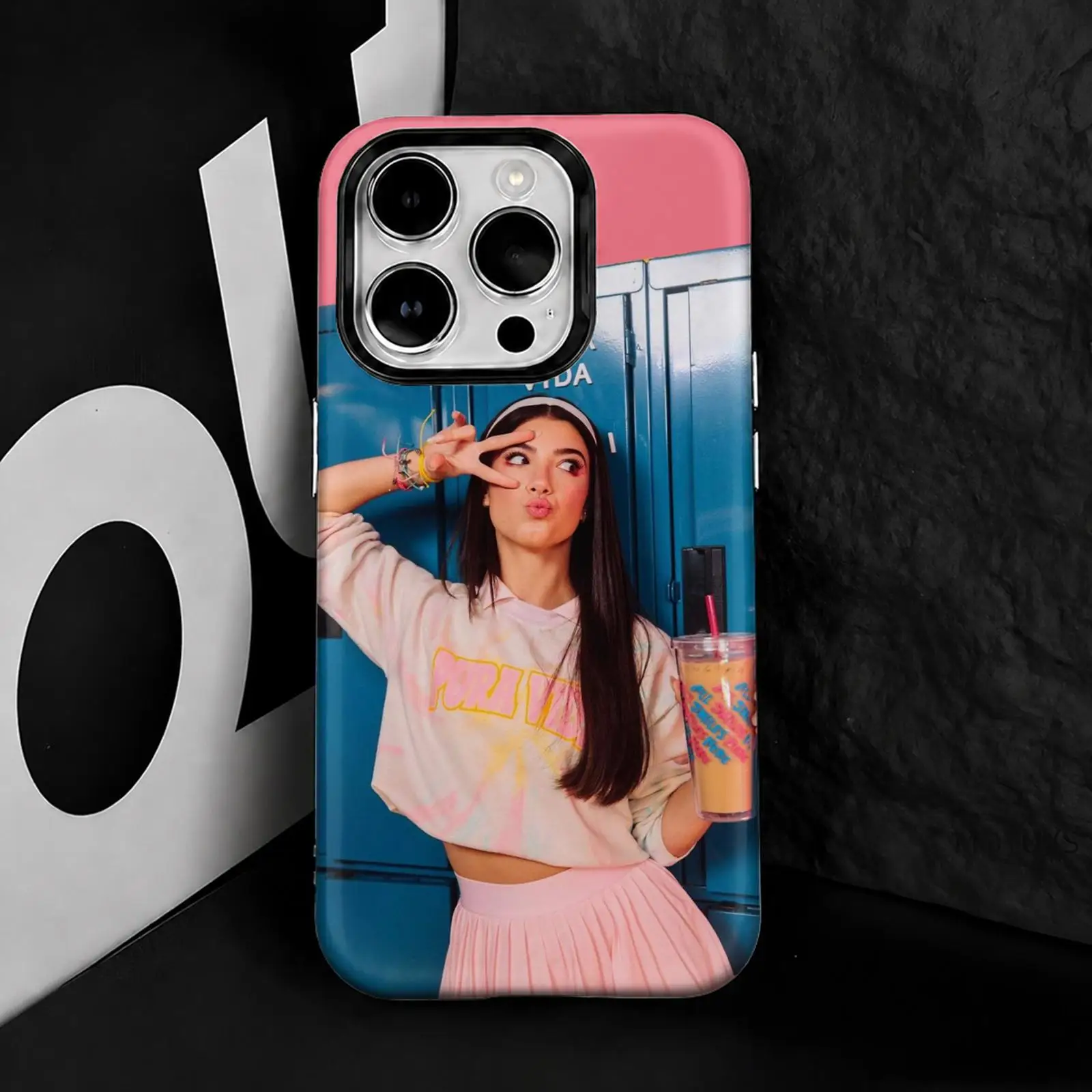 Фото Чехол C-CHARLI DAMELIO для iPhone 17 16 15 14 13 12 11 Pro Max Air, двухслойный, противоударный, защитный, 2-в-1 №4