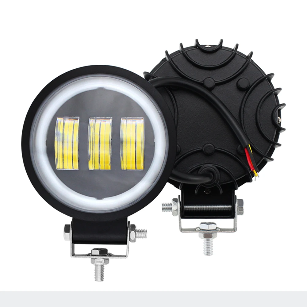 

1PC Waterproof Round LED Angel Eyes Light Bar Portable Spotlights Motorcycle Offroad Car Truck Driving Boat Work Light 2835