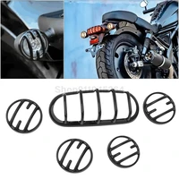motorcycle grill cover rear front turn light signal tail indicator guard cover for honda rebel cmx 300 500 1100 2017 2021