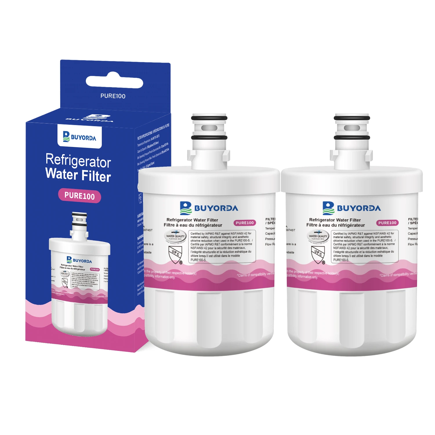 

Фильтр для воды BUYORDA PURE100 для холодильников LG и Kenmore