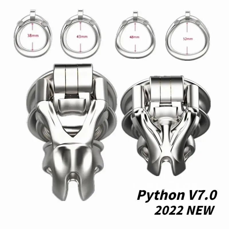 2023 Нержавеющая сталь 316 устройство целомудрия Python V7.0 клетка для члена Sissy мамбы