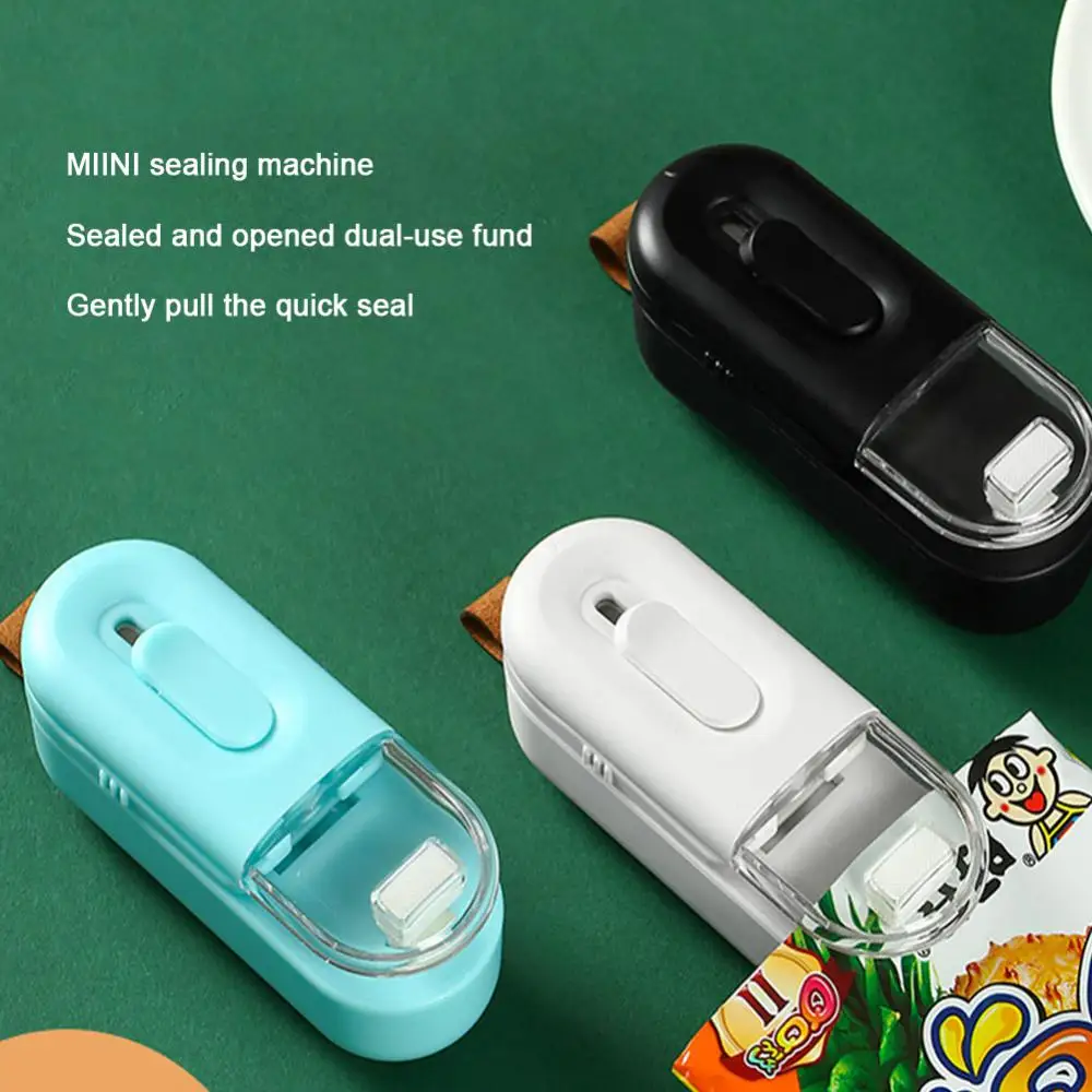

Portable Mini Sealer Home Heat Bag Plastic Food Snacks Bag Sealing Machine Food Packaging Kitchen Storage Bag Clips Wholesale