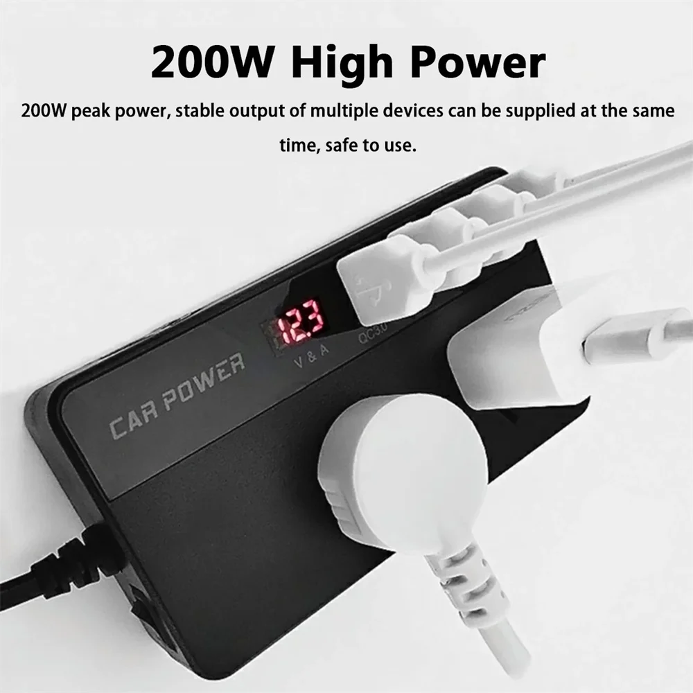 Автомобильный инвертор для автомобиля инверторы 12 В 220 преобразователь разные