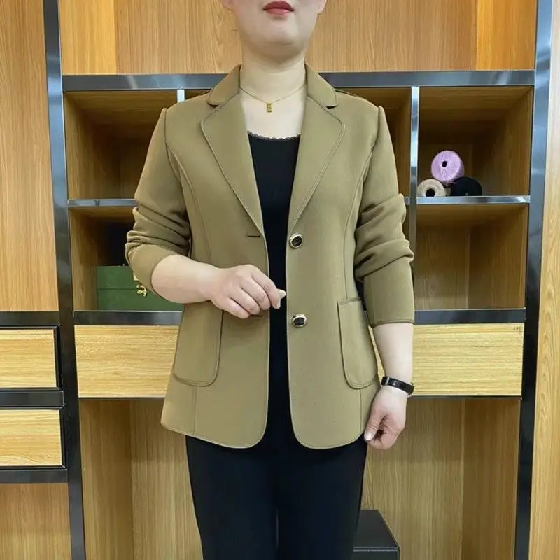 

Women's Spring Autumn 2023 New Vintage Small Foreign Thin Outerwear Female Casual Solid Single Breasted Short Jacket Coat A123