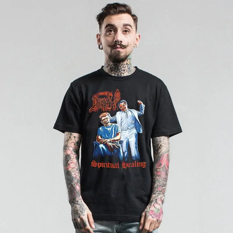 Винтажная Футболка Death духовное исцеление металлическая музыкальная