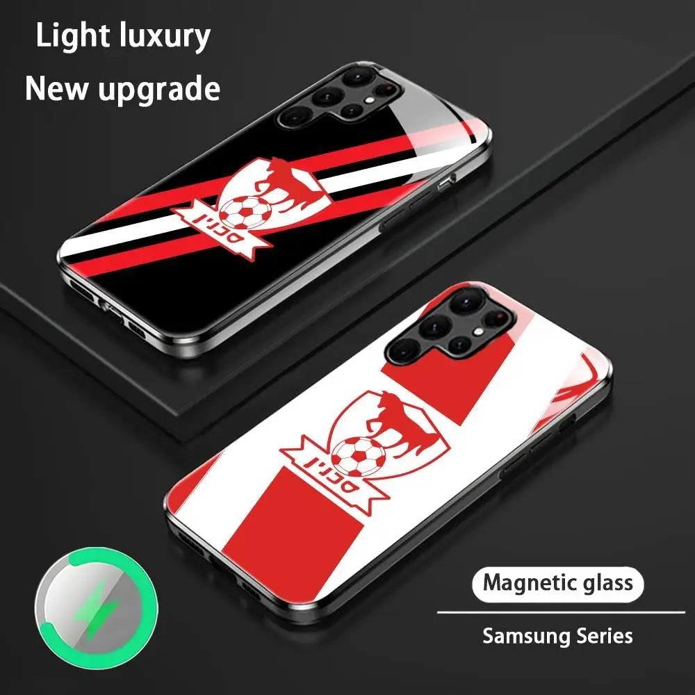 Фото Популярный чехол для телефона Bnei Sakhnin для Samsung S26 S25 S24 S23 S22 S21 S20 Plus Ultra, стеклянный магнитный чехол №1