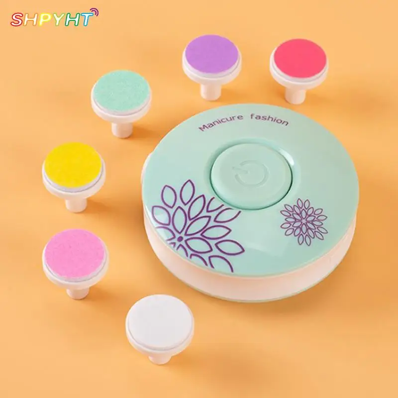 

Электрическая пилка для ногтей для малышей, шлифовальные головки, набор для ухода за ногтями для новорожденных или мам