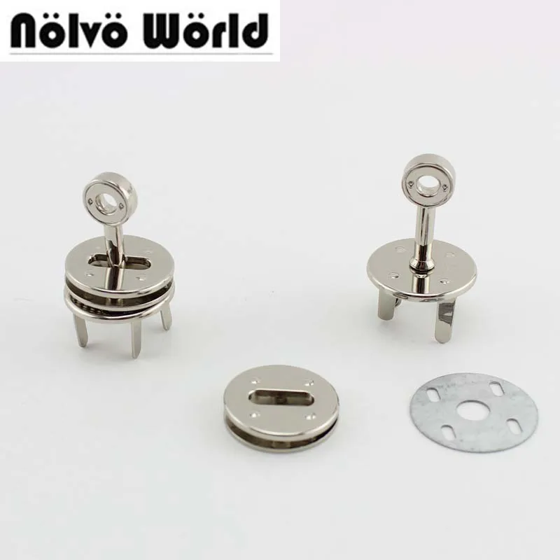 

10-50pcs 25mm 1 Inch Gold Silver Color Round Sole Plate Screws Eyelet for sew purse bags hanger metal,Purse Lock grommet Plates