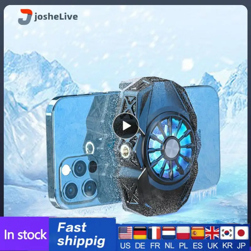 

Mute Universal Mobile Phone Game Cooler Aluminum Mobile Phone Cooling Fan Radiator Desktop Mobile Phone Flat Bracket Portable