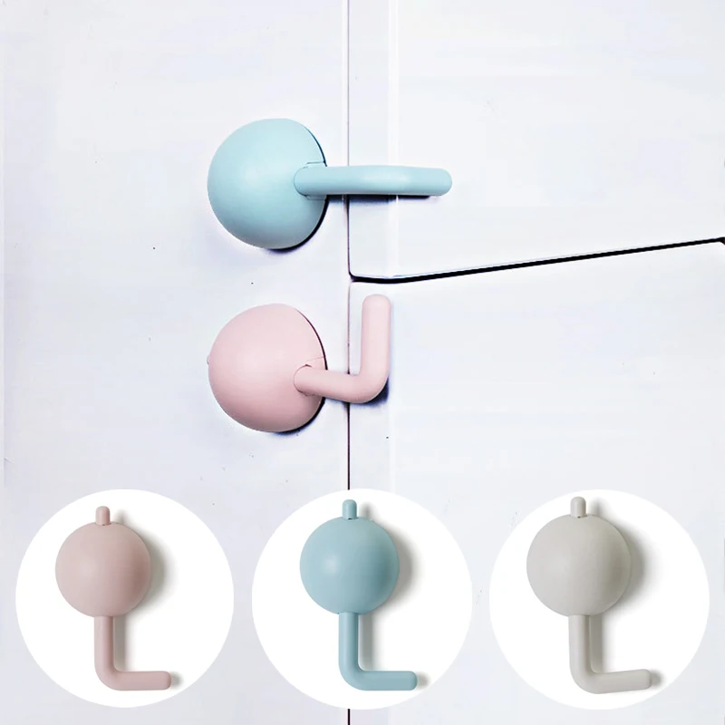 

New Baby Safety Lock Anti-Pinch Hand Children Safety Cabinet Door Drawer Locks Multi-Functional Security Refrigerator Buckle