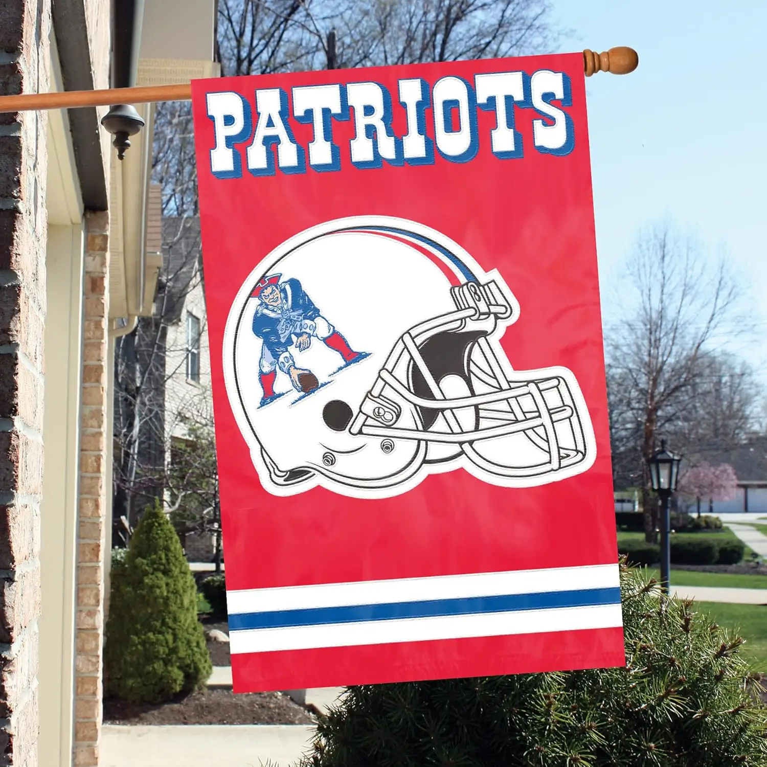 Партия Животных Патриотов Новой Англии &quotПат Патриот&quot Баннер Флаг НФЛ