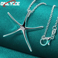 925 sterling silver smooth star pendant necklace 16 30 inch snake chain for ladies party engagement wedding fashion jewelry