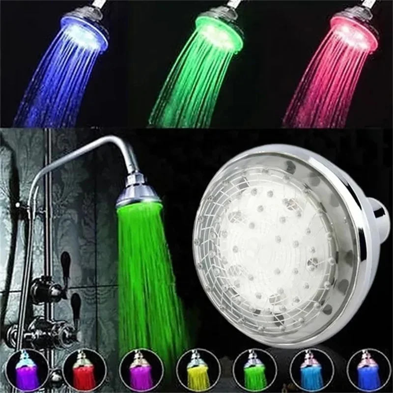Automatic Color Changing 360 Degree Rotatable Shower Head Bathroom Accessories