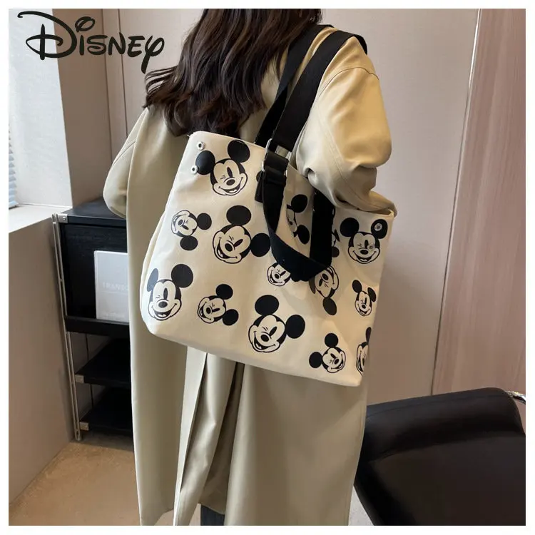 Disney Mickey New Women's Shoulder Bag Fashion High Quality Girls' Handbag Classic Large Capacity Casual Versatile Shopping Bag