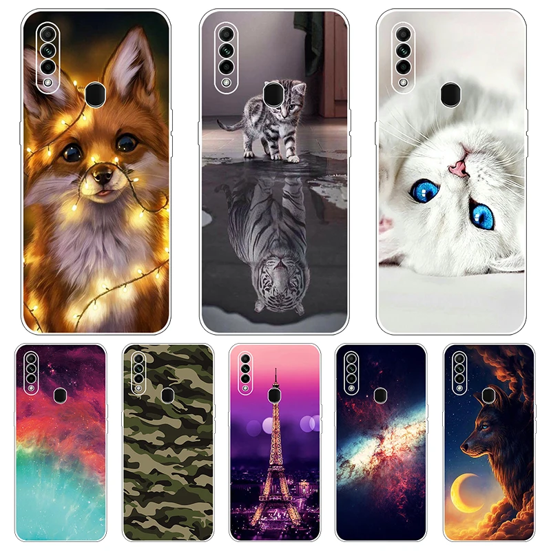 

Silicone Phone Case for OPPO A8 Case 4g Transparent Soft TPU Back Cover For OppoA8 A31 2020 Cases Anti-drop Capa Coque Fundas
