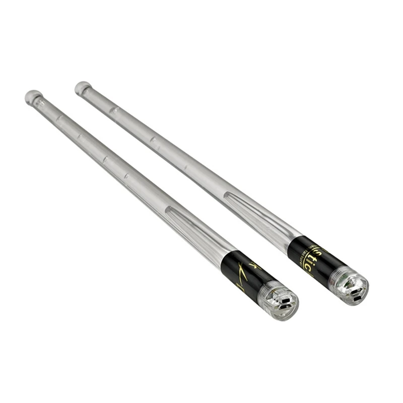 

HOT SALE LED Light Up Drumsticks 15 Gradient Colorful Lights USB Charging With ON/OFF Switch Drumstick Drum Accessories