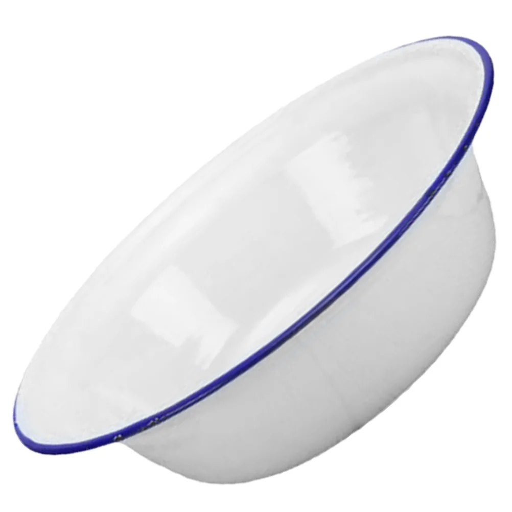 Бытовая сервировочная миска для хранения еды эмалированная посуда раковина в