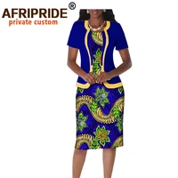 2022 summer african dresses for women dashiki coats and print dress 2 piece set ankara clothing outfits wax attire a722665