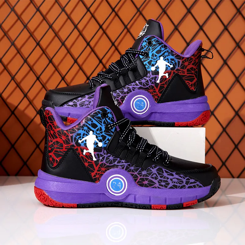 Hot Sale Brand Basketball Shoes for Men High Top Sneakers Kids Mens Retro Basketball Sneakers Boys Sports Shoes Basket Footwear