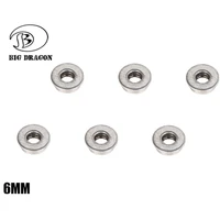 tactical 6pcs 6mm7mm8mm double oil tank steel bushings for gear ebb airsoft accessories oilless tank steel stainless bushing