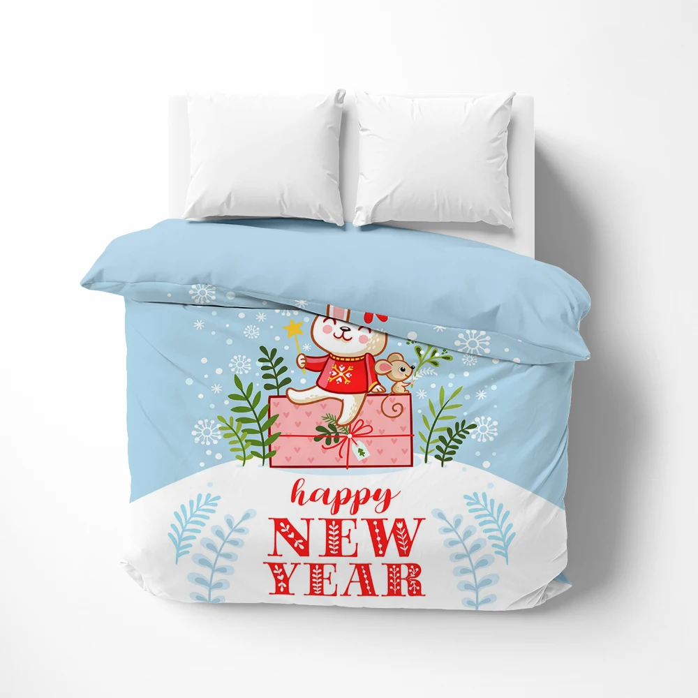 Постельное белье с мультяшным Кроликом пододеяльник/одеяло/удобный чехол милое