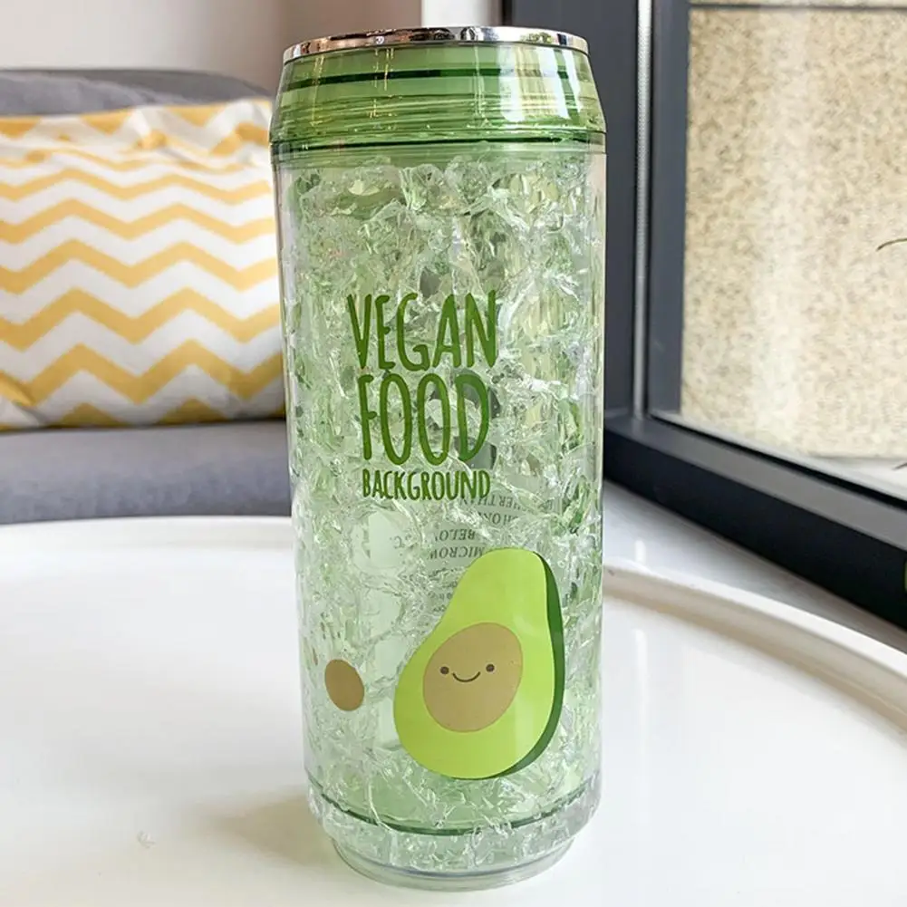 

Drink Cup Food Grade Materials Ice Cup Portable Leak-proof Lovely Iced Sippy Cup Boys Girls Cute Drink Bottle