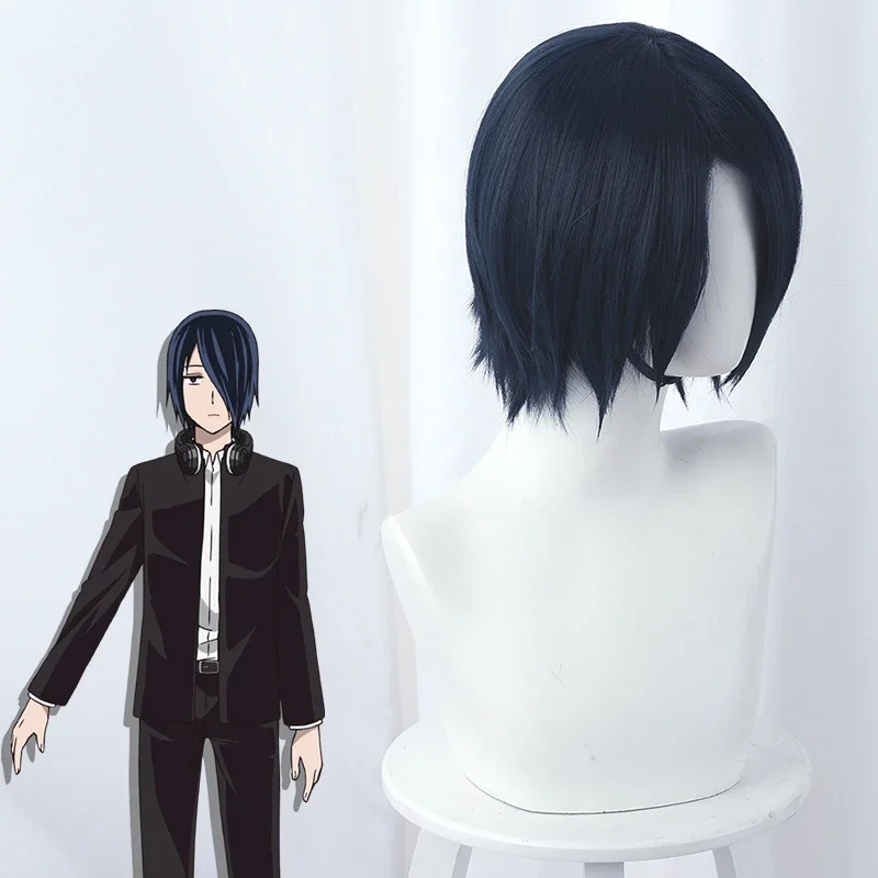 Kaguya-sama: Love is War Yu Ishigami-peluca для косплея corta синий Марино высокая температура peluca disfraz