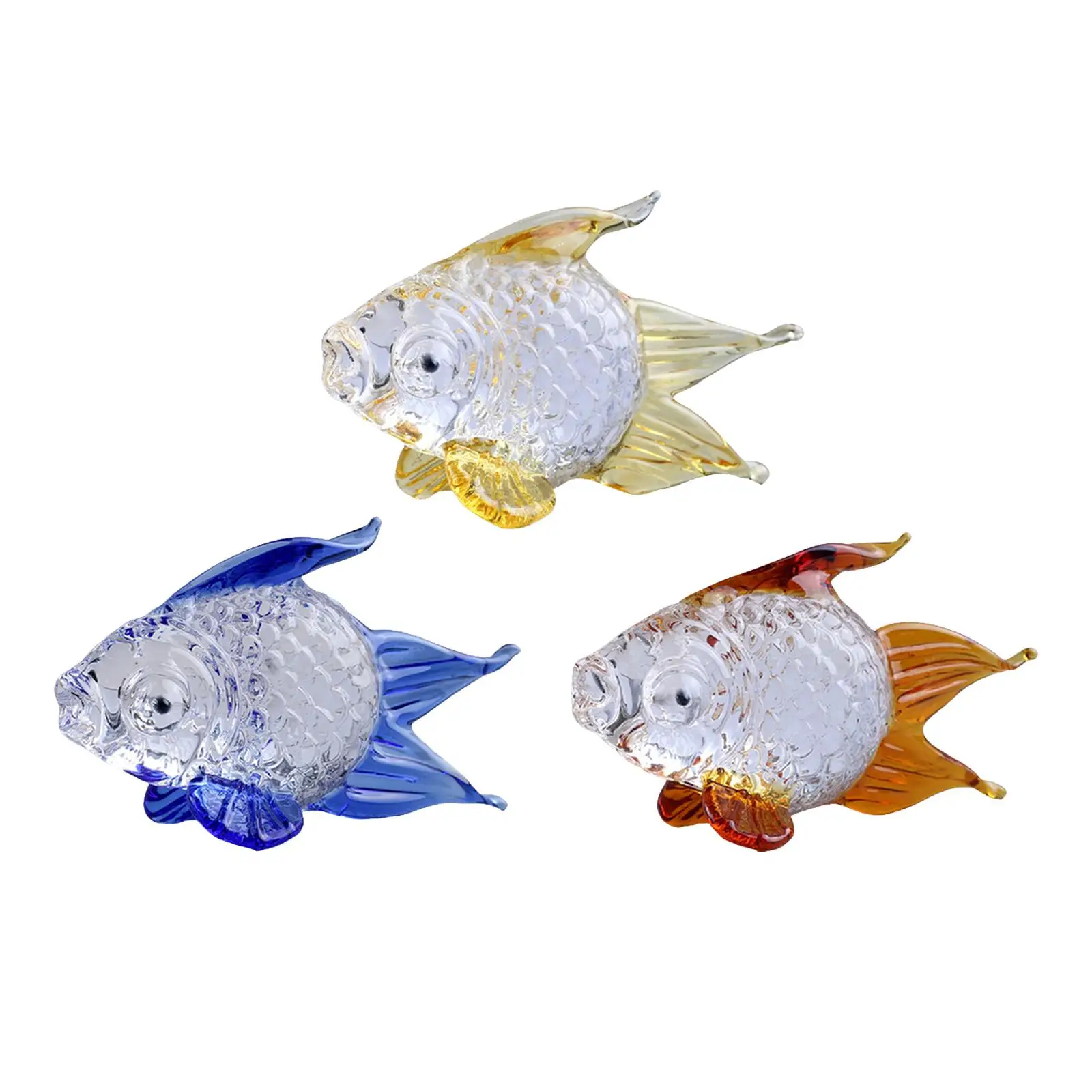 

Фигурка золотой рыбки, подарок на день рождения, коллекционный домашний декор, миниатюрная скульптура животного для учебы