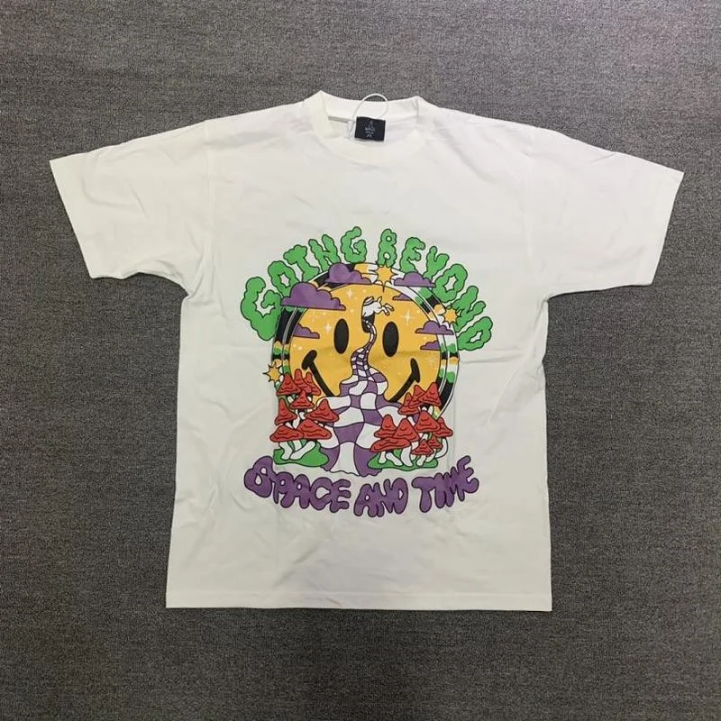 

Футболка Astroworld 22SS Мужская/женская с принтом смайлика из пенопласта, 100% хлопок, модная летняя футболка Дэдпула