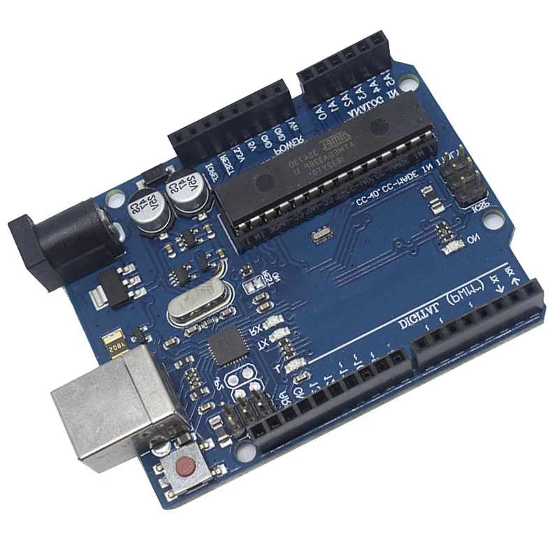 Макетная плата UNO R3 основана на вводной обучающей плате микроконтроллера ATmega328P