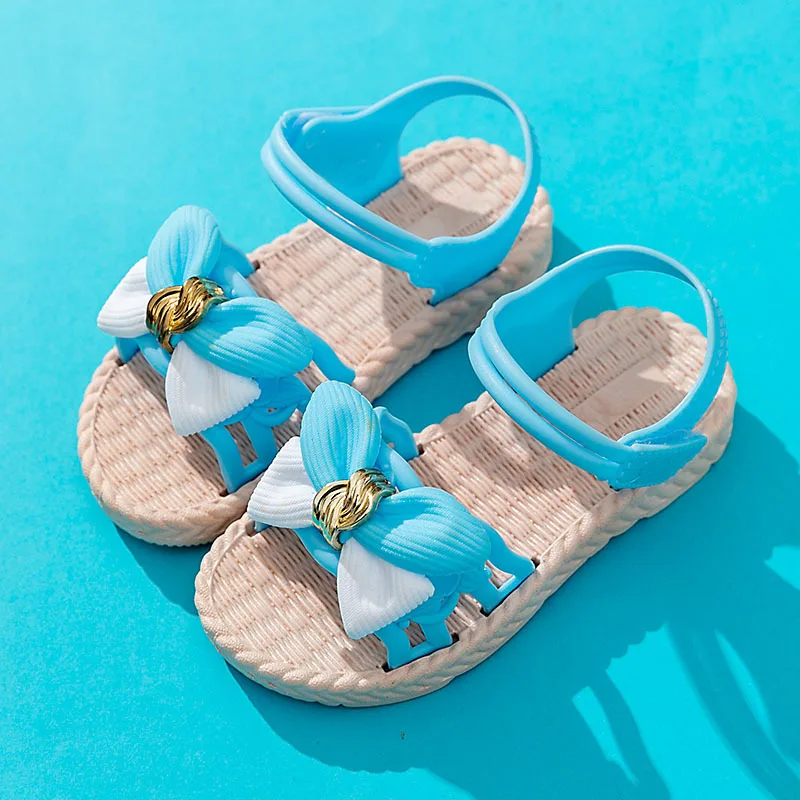 2022 Summer New Fashion Girls Baby Sandals Bow Non-slip Party Single  Princess Shoes Breathable Soft Indoor Soft Bottom Slippers - купить по  выгодной цене | AliExpress