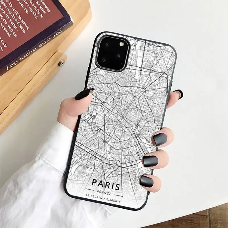 FHNBLJ чехол для телефона с изображением Лондонской страны городской карты iPhone 11 12 13